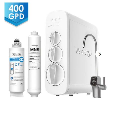 Waterdrop G3 Remineralization RO Water Filter System, a 1-year Combo