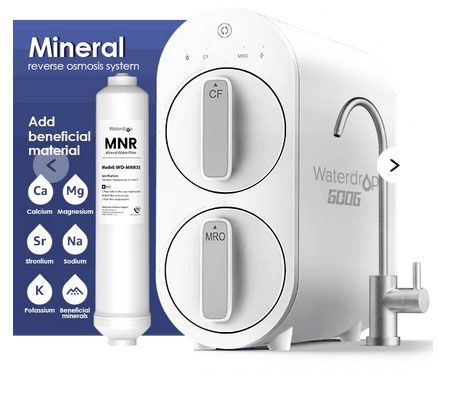 Waterdrop G2P600 Remineralization RO Water Filtration System for Home