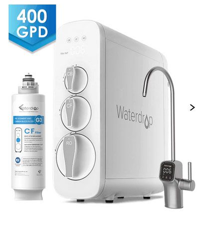 Waterdrop G3 400 GPD RO System 1-year Combo Sets, with Smart Display Faucet