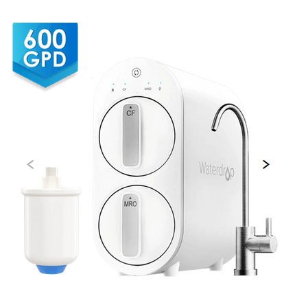 Waterdrop 600GPD RO Water System for Home With Small Water Pressure Tank G2P600-W