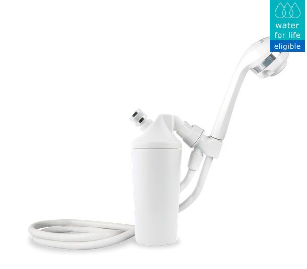 Shower Filter with Handheld Wand - White
