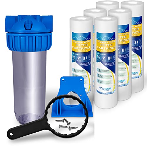 10 X 2.5 Inch 5 Micron Spun Wound Polypropylene Sediment Water Filter 2 Pack EBa