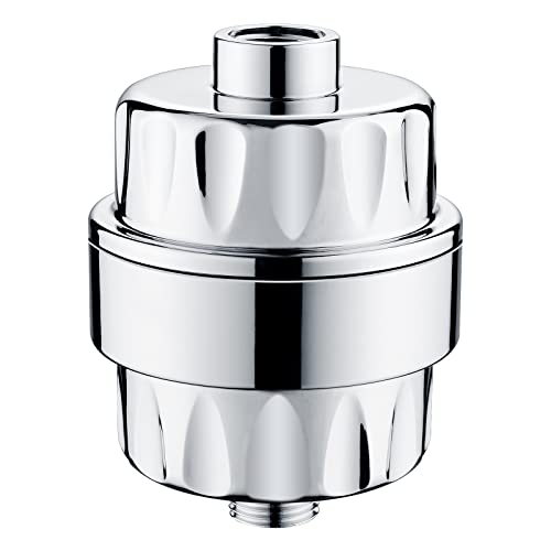 BRIGHT SHOWERS High Output Shower Filter for Hard Water, Removes
