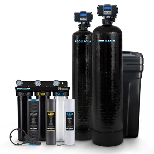 PRO+AQUA Elite 5Stage Whole House Water Softener and Filter Bundle