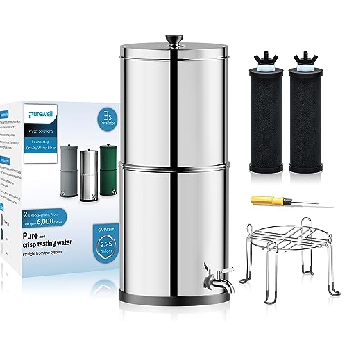Purewell 3Stage 0.01?m UltraFiltration Gravity Water Filter System