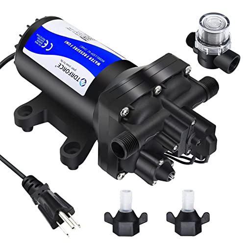 TDRFORCE Fresh Water Pump 5.5GPM Pressure Increase Booster Pump 75 PSI Transfer Pump 110V Self